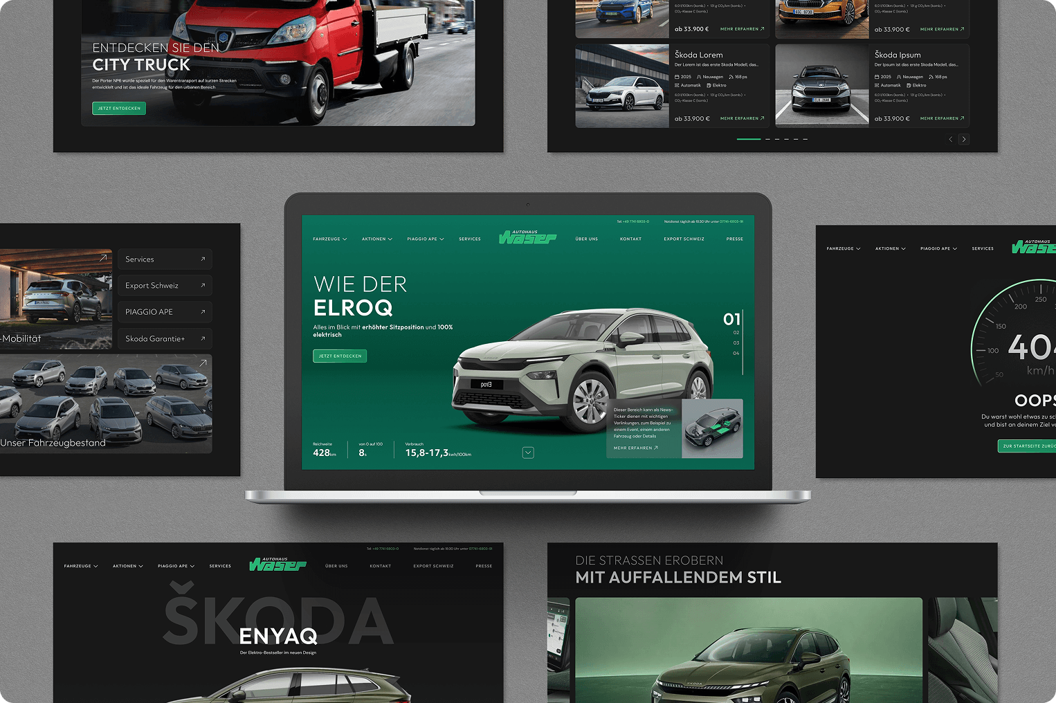 Autohaus Waser website design showcase