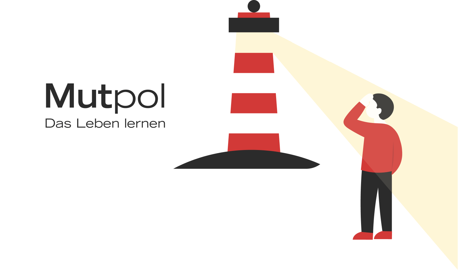 Illustration for Mutpol with a guiding  lighthouse